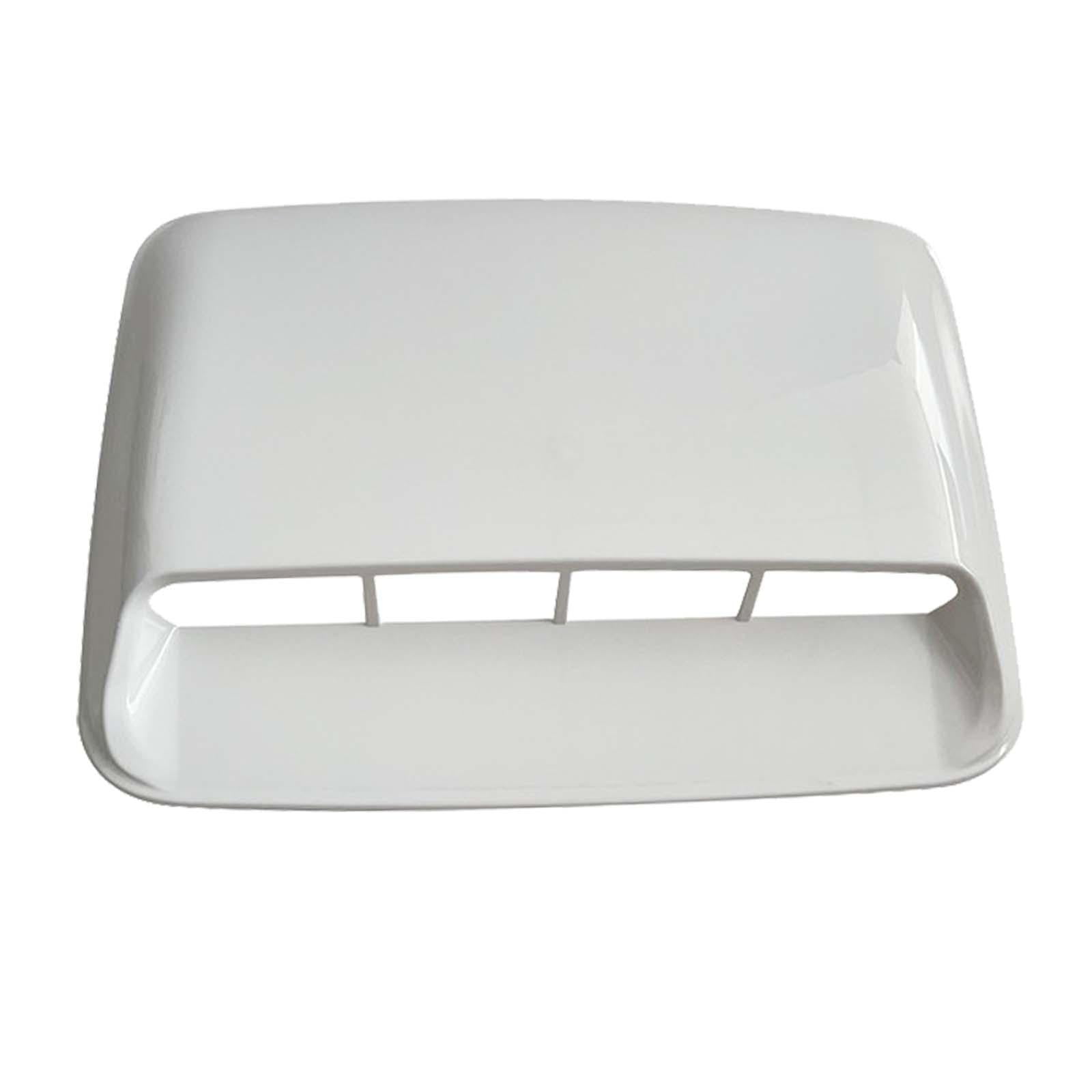 Nishiyuenyi Hood Body Air Decorative Intake Replaces Car Hood Vent for Car Modification White
