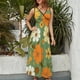 thumbnail image 2 of Vestido Largo Sin Mangas Para Mujer, Floral Traje Informal Para Cumpleaños, Verano, 2 of 5