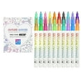 thumbnail image 1 of 20 Pcs Silver Outline Marker Set Glitter Gel Double Line Outline Pen Markers 20 Colorful Art Pens For Scrapbooking Writing Journal Drawing Coloring Greeting Cards 10ml Color Gel Pens Flower Pens, 1 of 4