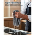 thumbnail image 5 of Utopia Towels 12 Pack Ribbed Bar Mops Towels, 16 x 19 Inches, 100% Cotton Ultra Absorbent Bar Towels and Cleaning Towels (Grey), 5 of 9