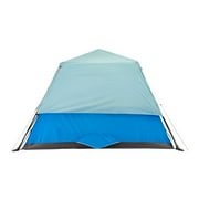 Outbound QuickCamp 6 Person Cabin Tent with Rainfly and Carry Bag, Blue