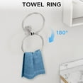 thumbnail image 3 of Brushed Nickel Bathroom Accessories Set, 10 Pieces Bathroom Hardware Set, 24 inch Towel Bar, Towel Racks for Bathroom, Robe Towel Hooks, Toilet Paper Holder Wall Mounted, 3 of 7