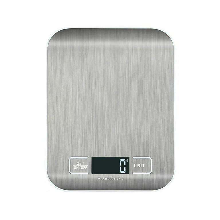 Digital Kitchen Scale, Premium Stainless Steel Food Scales Weight Grams And  Oz For Baking And Cooking 5kg