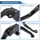 thumbnail image 4 of Palancas de freno y embrague cortas Unique Bargains para Kawasaki Ninja 500 2024-2025, palanca de freno ajustable en 6 posiciones, aleación de aluminio, negro sólido, 1 par, 4 of 7