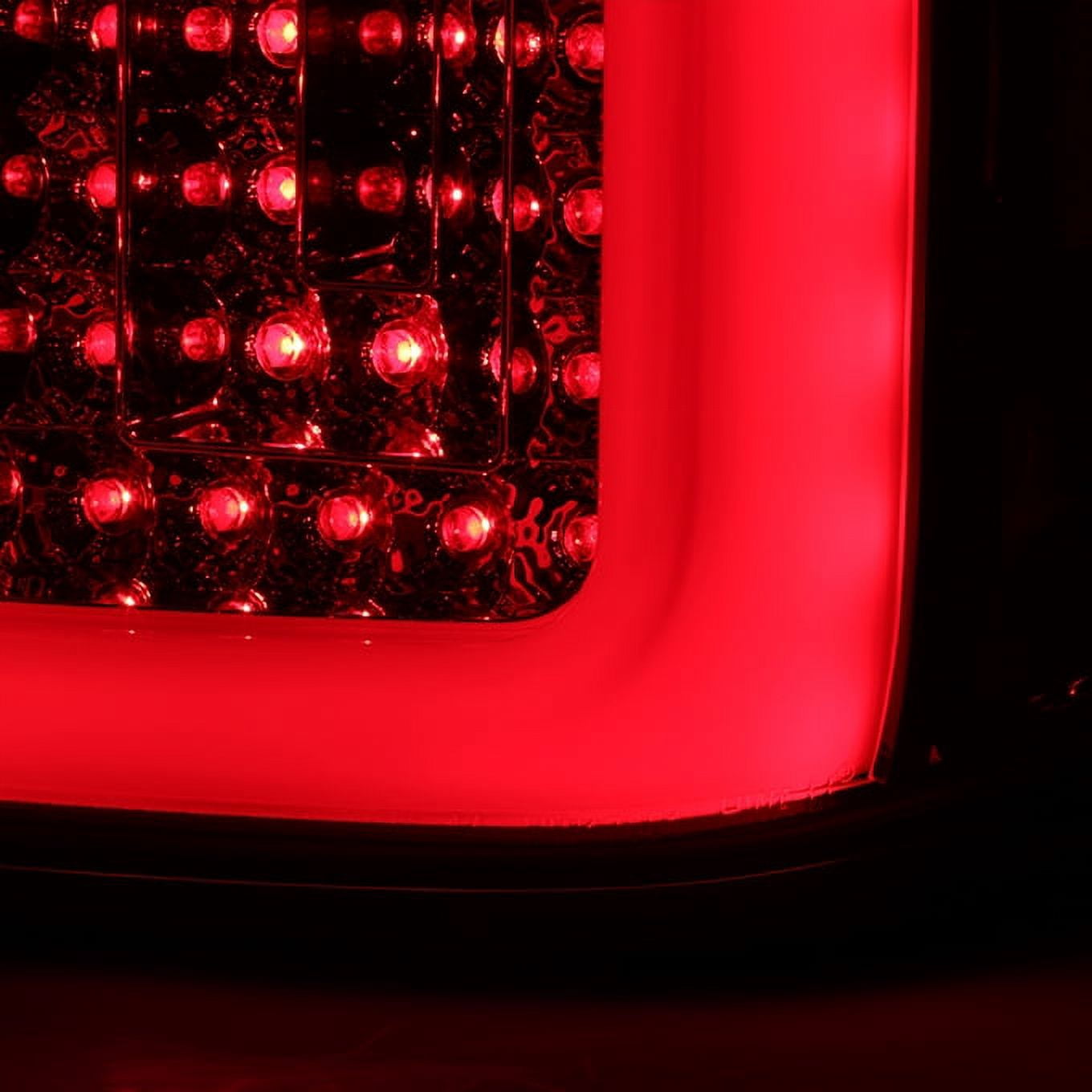 AKKON - For 2014-2019 Chevy Silverado | GMC Sierra LED Light Bar Red Housing Tail Lights Lamps -  Pair
