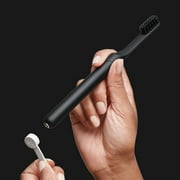 Quip Adult All-Black Plastic Full Head Smart Rechargeable Electric Toothbrush