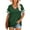 Green, variant on XBASW Womens T Shirts Short Sleeve V Neck Tees Loose Color Blocking Summer Tops S-2XL