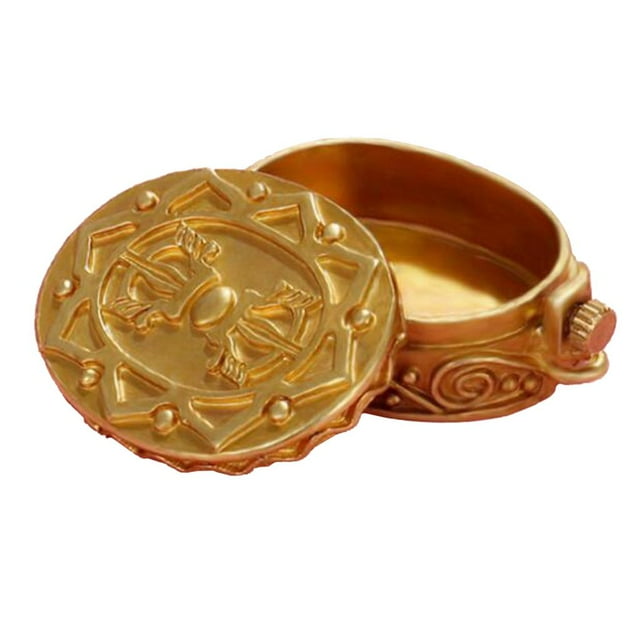Oración de , Colgante Hecho , Caja de Gawu de Cobre - Dorado Yotijar Colgante de rueda de oración