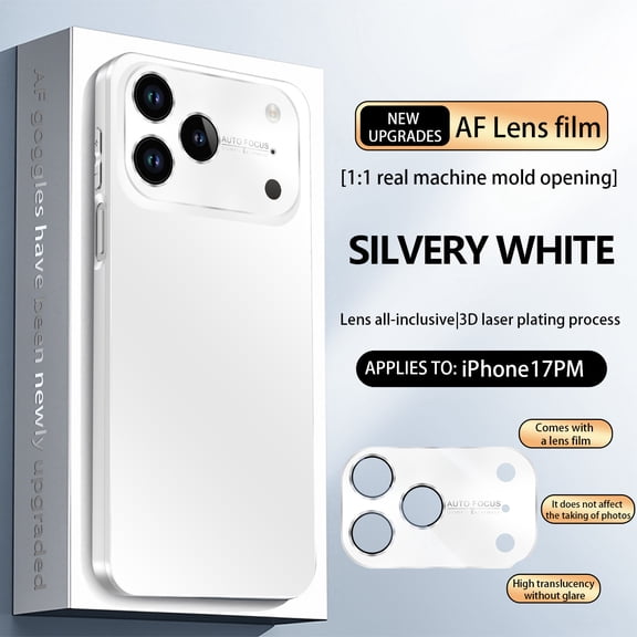 Ultra Thin Case Compatible with iPhone 17, Minimalist Matte Back Cover with Full Camera Protection, Luxury Anti-Scratch Shockproof Slim Shell For iPhone 17, White