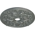 thumbnail image 3 of Ekena Millwork 23 5/8"OD x 3 7/8"ID x 2 1/8"P Jamie Ceiling Medallion (Fits Canopies up to 3 7/8"), Hand-Painted Platinum, 3 of 6