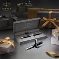 thumbnail image 6 of Parker Sonnet Ballpoint Pen | Blue Lacquer with Palladium Trim | Medium Point Black Ink | Gift Box, 6 of 8