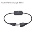 thumbnail image 2 of Unique Bargains Touch Dimmer Switch 524V USB Connector Suitable for LED Light Cabinet RV Light Black, 2 of 7