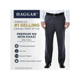 thumbnail image 5 of Haggar Men's Big & Tall Premium No Iron Khaki Flat Pant Classic Fit HC90884, 5 of 8