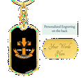 thumbnail image 3 of Living On A Prayer Stainless Steel or 18k Gold Premium Swivel Dog Tag Keychain, 3 of 10
