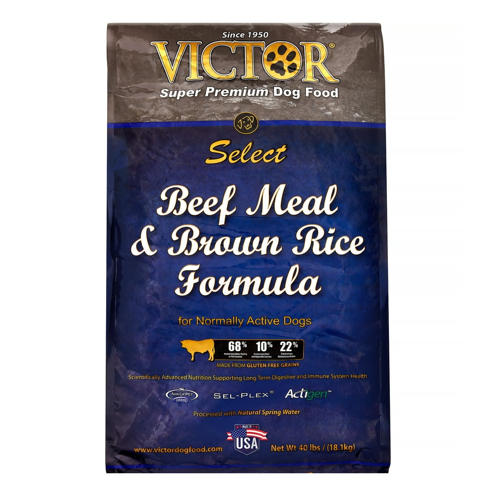 Victor Select Beef & Rice Dry Dog Food, 40 lb - Walmart.com - Walmart.com