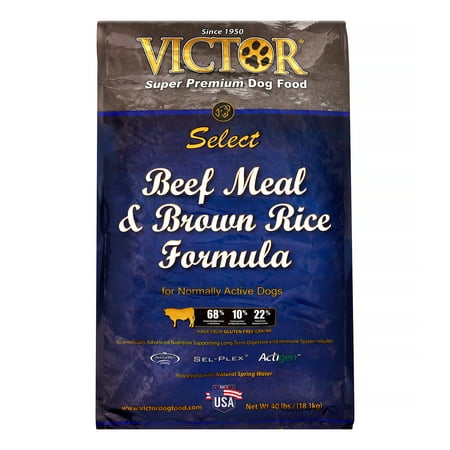 Victor Select Beef & Rice Dry Dog Food  40 lb