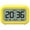 5293Yellow, variant on VOCOO Alarm Clock for Bedroom, Battery Operated Mini Desktop 3.5'' LCD Clocks with Backlight Snooze Indoor Temperature Home White(Battery Included)