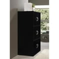 thumbnail image 3 of Hodedah HID33 Armoire de Rangement Fermée pour la Maison à 6 Portes et 3 Tablettes, Noire, 3 of 5