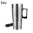 thumbnail image 2 of Té Electrice De Automóvil Eléctrico Hervidor De Calor Hirviendo Botellas Aisladas Aisladas 300 Ml De 24V De Acero Inoxidable Enchufe Enchufe, 2 of 7
