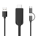 thumbnail image 1 of Cable 2 en 1 Tipo C/Micro USB a 1080P 2,0 metros Sunnimix, 1 of 6