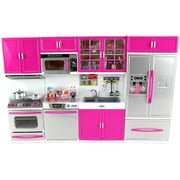 Doll Playsets My Modern Kitchen 32 Full Deluxe Kit with Lights and Sounds