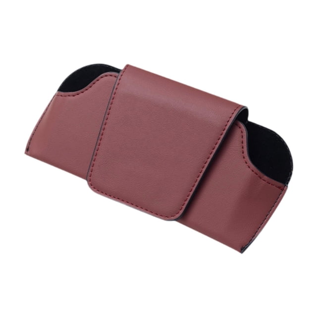 Soporte para gafas sol para coche, organizador gafas, accesorios para coche, versátil, portátil y compacto para coches, SUV, visera parasol Rojo oscuro
