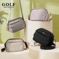 thumbnail image 4 of Bolsos de hombro casuales de golf para mujer, bolso cruzado pequeño impermeable negro con correa ancha, bolso de mensajero Oxford, bolso de viaje, bolsos de mano, 4 of 5