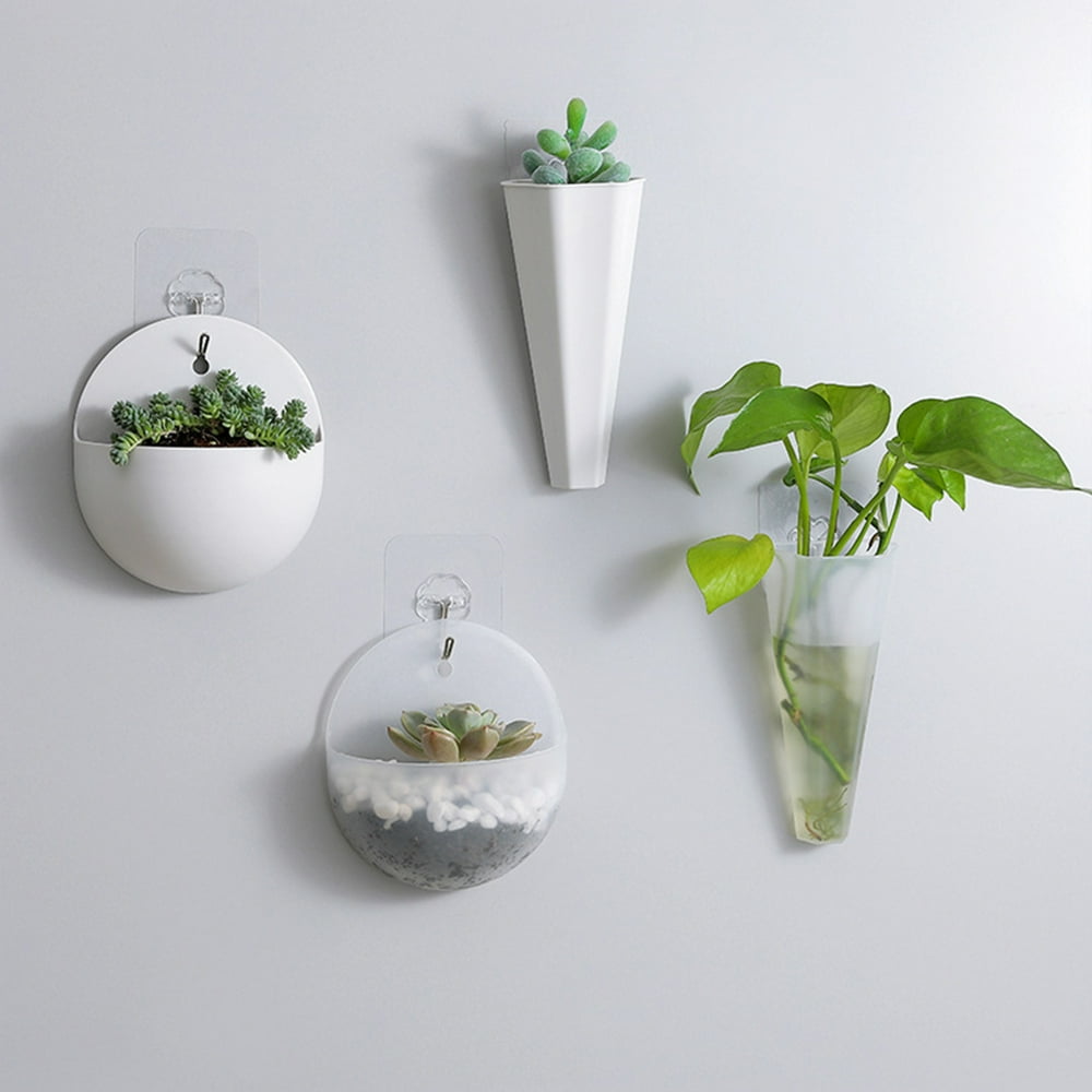 SPRING PARK 3Pcs Wall Hanging Flower Pots Garden Fence Balcony Basket