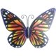 thumbnail image 1 of KAIYANG Escultura de mariposas de metal para pared, colgante, animales de hierro, figura decorativa para jardín, color naranja, 1 of 5
