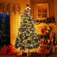 thumbnail image 5 of Adorno para árbol de Navidad, muñeco de nieve, Top Hugger para fiesta en el país de las maravillas, Acción de Gracias, Año Nuevo, decoraciones para árboles de Navidad, ornamento, 1, 5 of 5