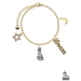 thumbnail image 2 of Delight Jewelry Silvertone Fu Dog Goldtone Dream Big Charm Bracelet, 7.5+2" Extender, 2 of 4
