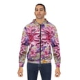 thumbnail image 4 of Soluvd Poppin Floral Unisex, Women's, Men's Zip Hoodie, 4 of 5