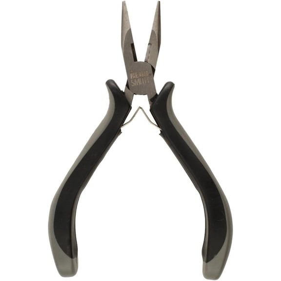 The Beadsmith Chain Nose Pliers with Cutter – Economy Series – 5 inches (127mm) – Comfortable Ergonomic Grip with Double-Leaf Springs and Polished Steel Head – Tool for Jewelry Making