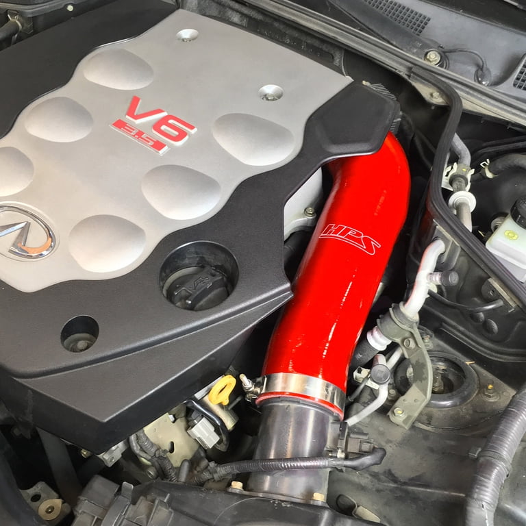 HPS Red Reinforced Silicone Post MAF Air Intake Hose Kit Compatible for  Infiniti 03-07 G35 Coupe 3.5L V6, 57-1592-RED - Walmart.com