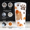 thumbnail image 3 of Greenline Goods Pomeranian Insulated Tumbler With Lid 20 oz - Perfect For Dog Moms, Dads, Lovers – Pomeranian Insulated Mug - Tumbler Dog Breed Design - Dishwasher Safe Non-Slip Base - For Pom Parents, 3 of 7