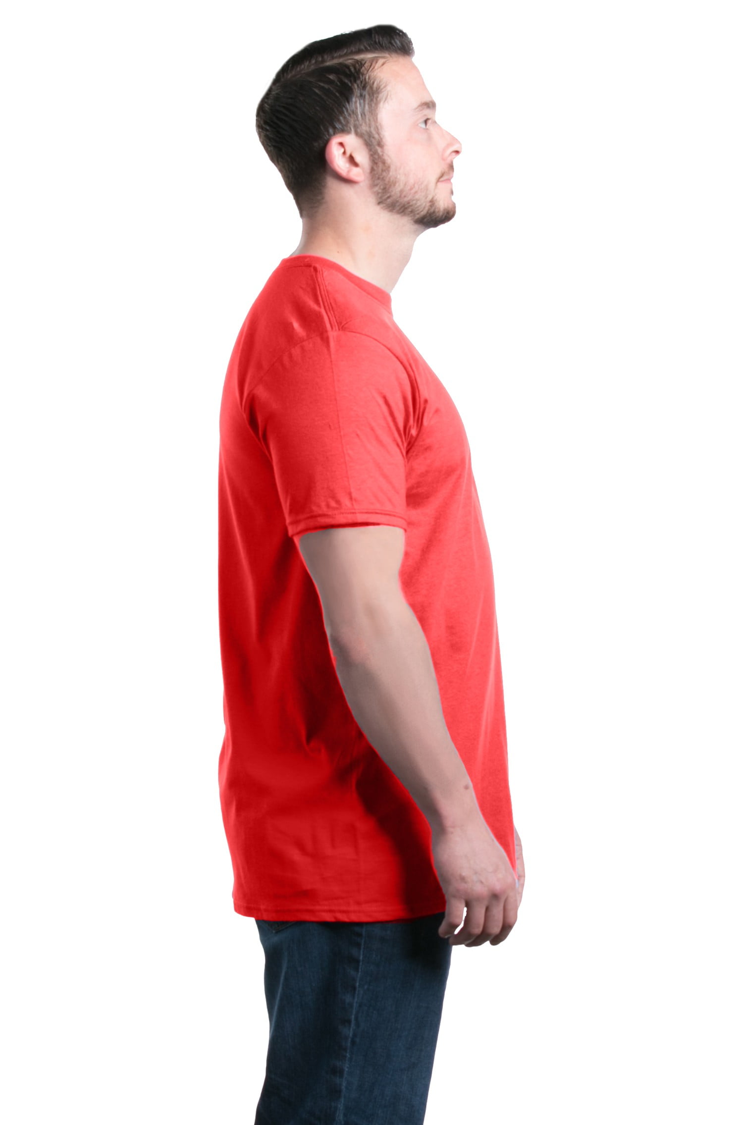 Shop4Ever Men's Autism Awareness Puzzle Piece Word Cloud Graphic T-shirt X-Large Red