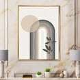 thumbnail image 3 of Designart Abstract Rainbow Sun and Moon In Earth Tones III FLOAT FRAME WALL ART, 3 of 4