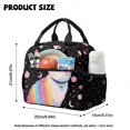 thumbnail image 5 of Kuiaobaty Cat Galaxy Print Backpack and Lunch Box Set for Girls Planet Stars Print Backpack and Water Bottle Sleeve with Adjustable Strap Lightweight Bookbag with Pencil Case for School, 5 of 7