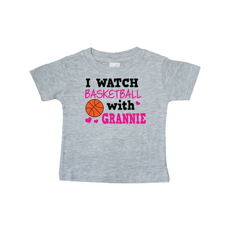

Inktastic I Watch Basketball with Grannie Gift Baby Girl T-Shirt