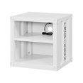 thumbnail image 1 of Bowery Hill Contemporary Nightstand with Open Storage in White, 1 of 5