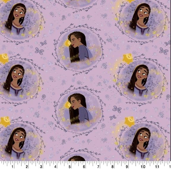 Springs Creative Disney Purple Wish Fat Quarter Fabric