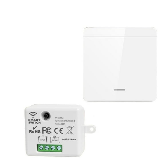 1/2/3 Gang Smart Wireless Light Switch Remote Control 86 Wall Panel Push Button 10A Receiver For LED/Fan ,Trusted and Reliable