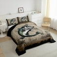 thumbnail image 3 of Feelyou Bass Fish Bedding Comforter Set, Hunting and Fishing Twin Comforter Sets, 2pcs, 3 of 8