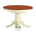 thumbnail image 5 of East West Furniture KEWE7-BMK-W Dining Set with a Dining Table & 6 Wood Seat Dining Chairs, 7 piece - Buttermilk & Cherry, 5 of 9