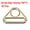 Gold Tone, variant on Uxcell 0.79" Adjuster Triangle with Bar Swivel Clip D Dee Ring Buckle, 16Pack Gold