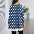 thumbnail image 3 of zbxnLI Little and Big Girls Long Sleeve Shirts Polka Dot Printed Graphic T-Shirts Basic Tee Fall Blouses, 3 of 6
