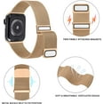 thumbnail image 2 of Goodwill for Apple Watch Band Series SE 7 6 5 4 3 2 1 38mm 40mm 41mm 42mm 44mm 45mm Women and Men, Stainless Steel Mesh Loop Magnetic Clasp Replacement for iWatch Band, 2 of 7
