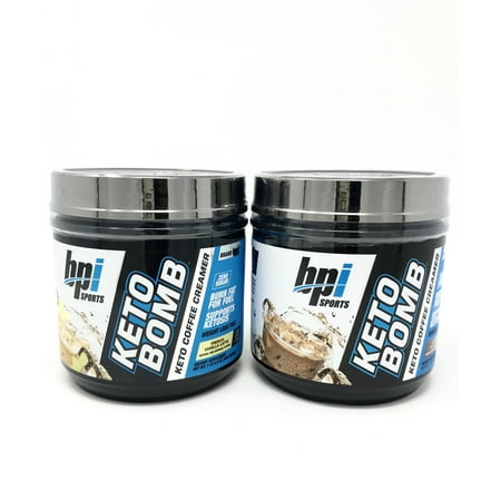Bomb Creamer Caramel Macchiato and French Vanilla (Pack of 2, one flavor each) BPI Sports Keto