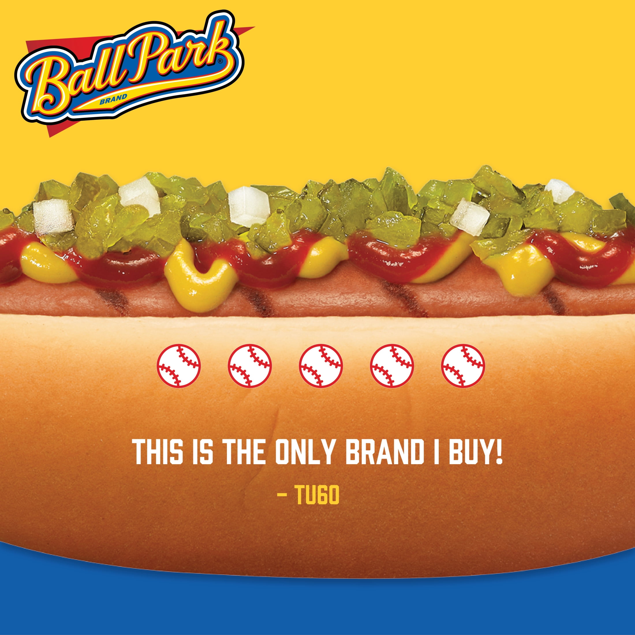 Ball Park Classic Bun Size Hot Dogs, 15 oz, 8 Count