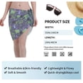 thumbnail image 4 of Wukai Magic Toads in Hats Women’s Short Sarongs Beach Wrap Bikini Bottom Short Skirt Chiffon Scarf for Swimwear, 4 of 4